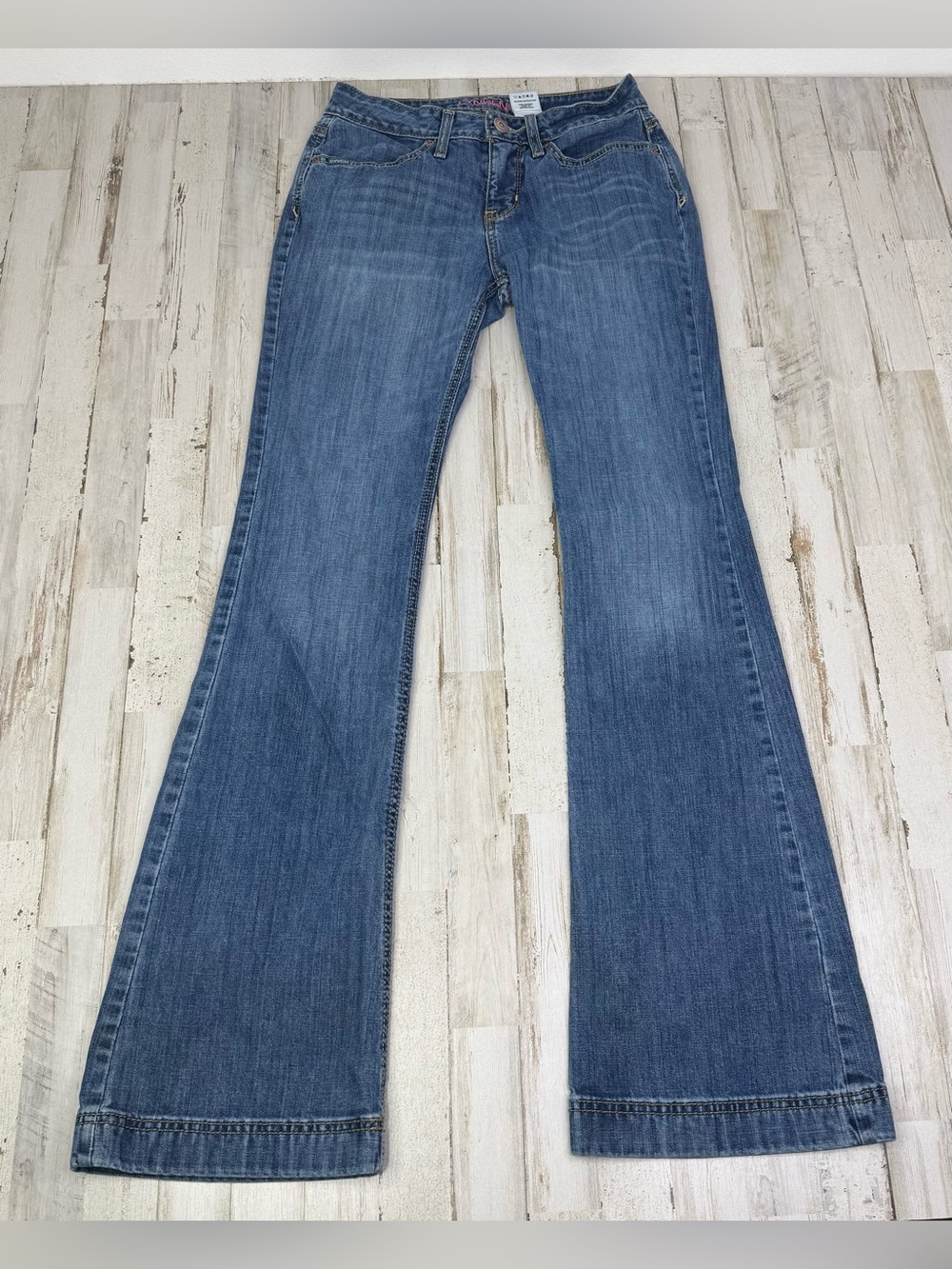 Cinch Lynden Blue Denim Women’s Jeans 27/3 XL (28x35) Wide Leg Mid Rise